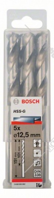 Сверло  HSS-G STANDARD 12.5ММ по металлу (-5-), BOSCH 2.608.595.082