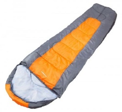 Спальный мешок ACAMPER BERGEN 300г/м2 (gray-orange) - фото