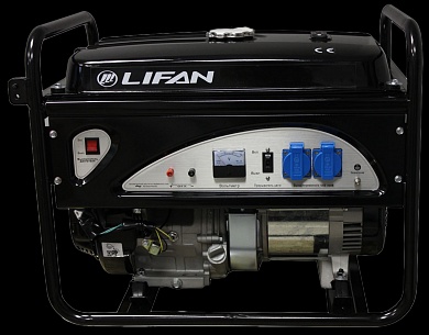 LIFAN 6500 (5GF-3, 220В, 5/5,5 кВт, 4-х тактный, бензиновый, одноцилиндровый, с воздушным  охлаждением, 13 л.с., объем 389см?, ручной запуск, 80 кг)
