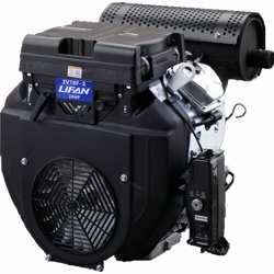 LIFAN 2V78F-2А (24 л.с., 2-хцилиндровый, бензиновый, масляный радиатор, катушка 20А, вал 25 мм, объем 688см?, ручной/электрический стартер, вес 46 кг) - фото