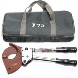 Forsage F-D75J Кабелерез ручной с телескопическими ручками(медь/аллюминий/армированный кабель3х120мм2)в сумке - фото